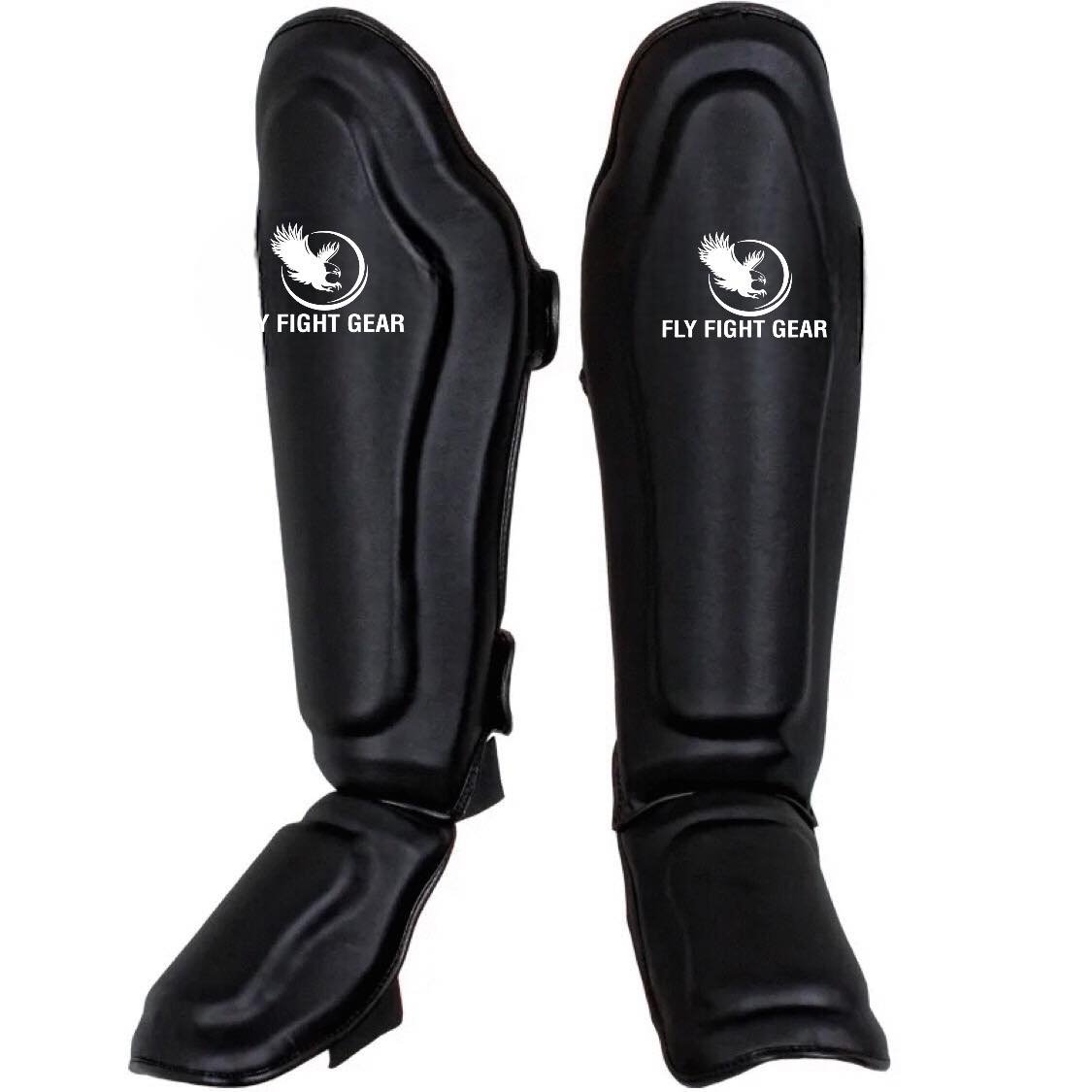 Fly Fight Gear dubbel gevoerde scheenbeschermers - Zwart