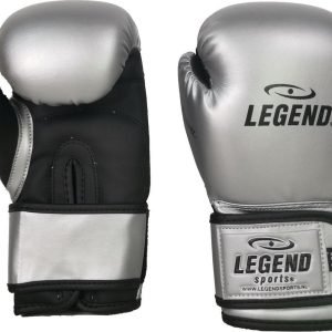 LEGEND BOKSHANDSCHOENEN ZILVER 12OZ PU SKINTEX