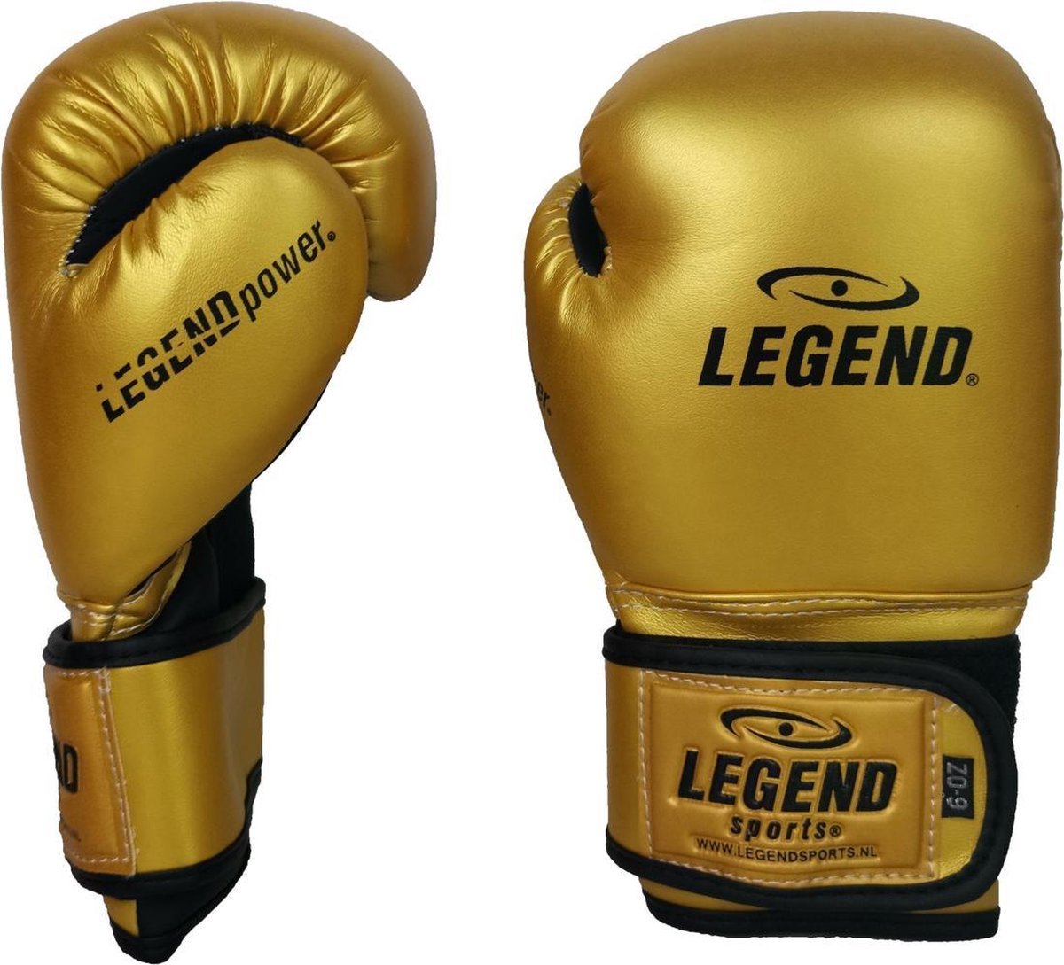 Legend Bokshandschoenen Goud 12oz PU Skintex - Afbeelding 2