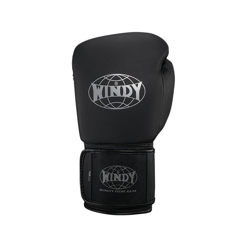Windy – Proline mat zwarte kickbokshandschoenen - Afbeelding 2