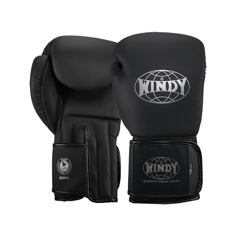 Windy – Proline mat zwarte kickbokshandschoenen