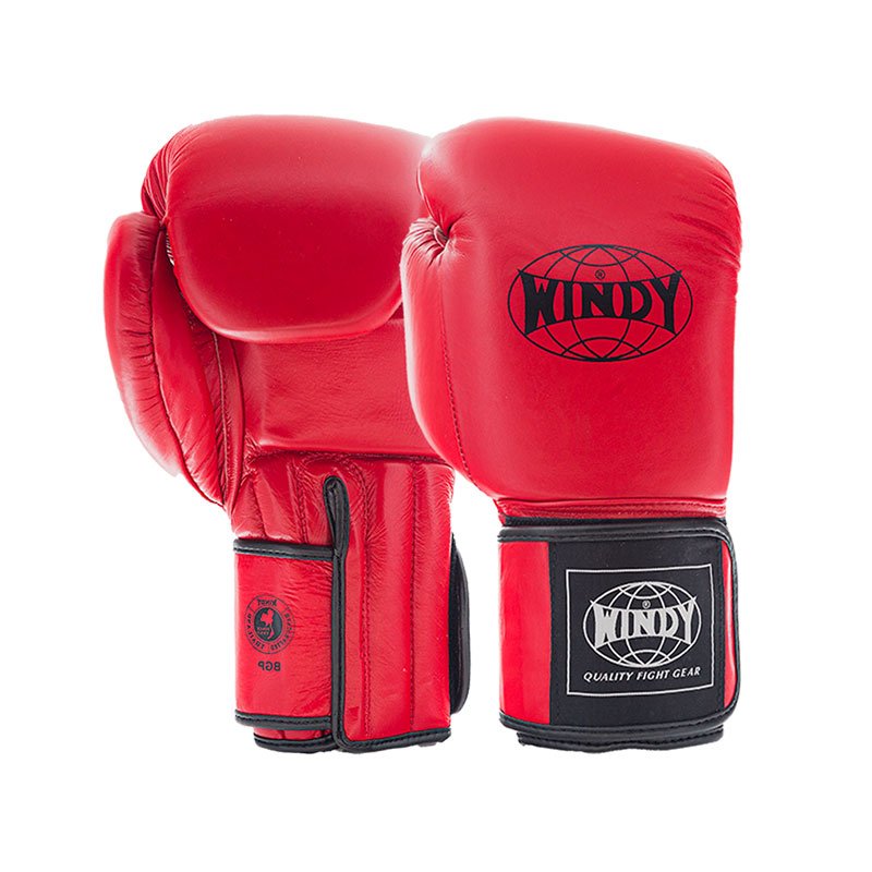Windy – Proline rood leren bokshandschoenen